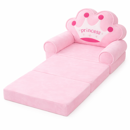 Princess Pink Foldable Sofa